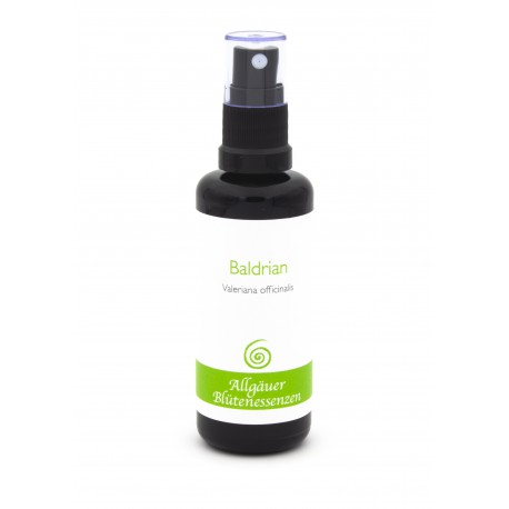 Allgäuer Blütenessenzen Baldrian 50ml mit Blütenkarte