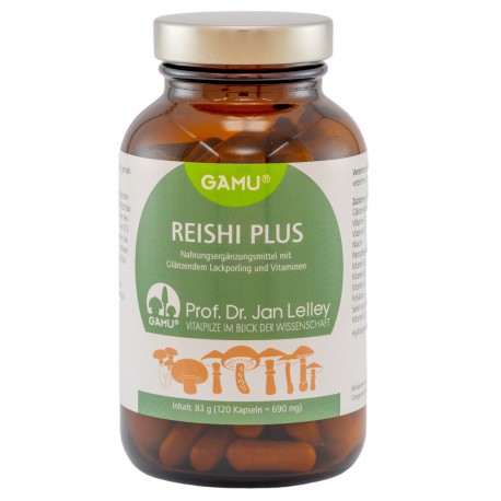 Reishi plus Vitamine, mit Bio Reishi Pilzpulver , 120 Kapseln