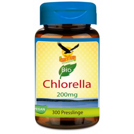 Chlorella Bio 200mg, 300 Tabs