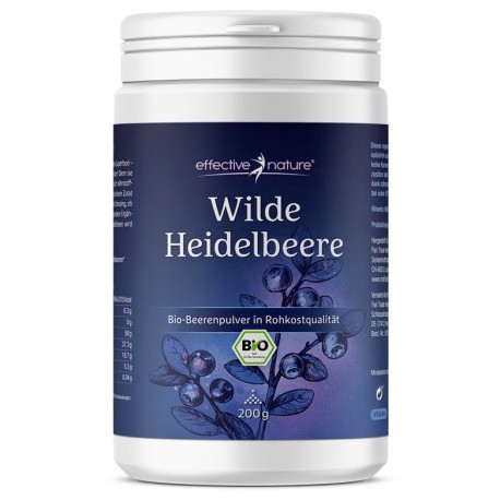 Wilde Heidelbeere - Fruchtpulver in Rohkostqualität 200 g