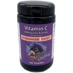 Vitamin C Acerola 300 mg, Kaubar, 140 Pastillen