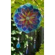 SUNCATCHER MANDALA FIBERGLAS BLAU 25CM