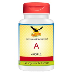 Vitamin A 4000 IE, 150 veg. Kapseln