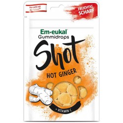 Em-eukal®, Gummidrops Shot Hot Ginger, 65 g