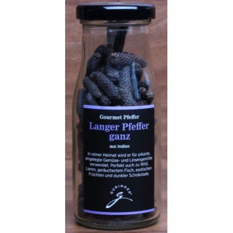 Langer Pfeffer schwarz - Gourmet Gewürz GURINDER