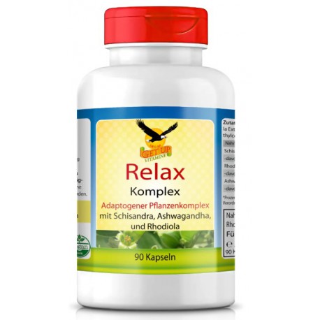 Adaptogen-Komplex - Ashwagandha, Rhodiola, Schisandra, 90 Kapseln